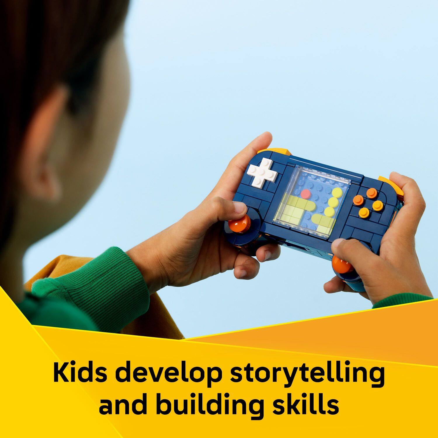 Kids develop storytelling and building skills