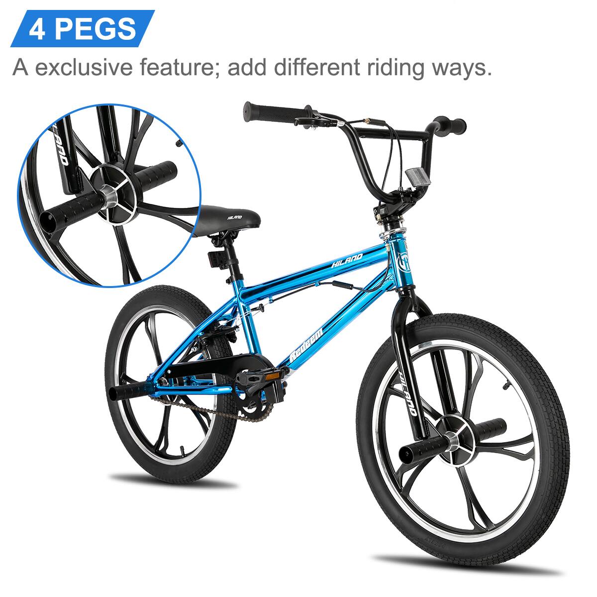 4 PEGS  
A exclusive feature; add different riding ways.
