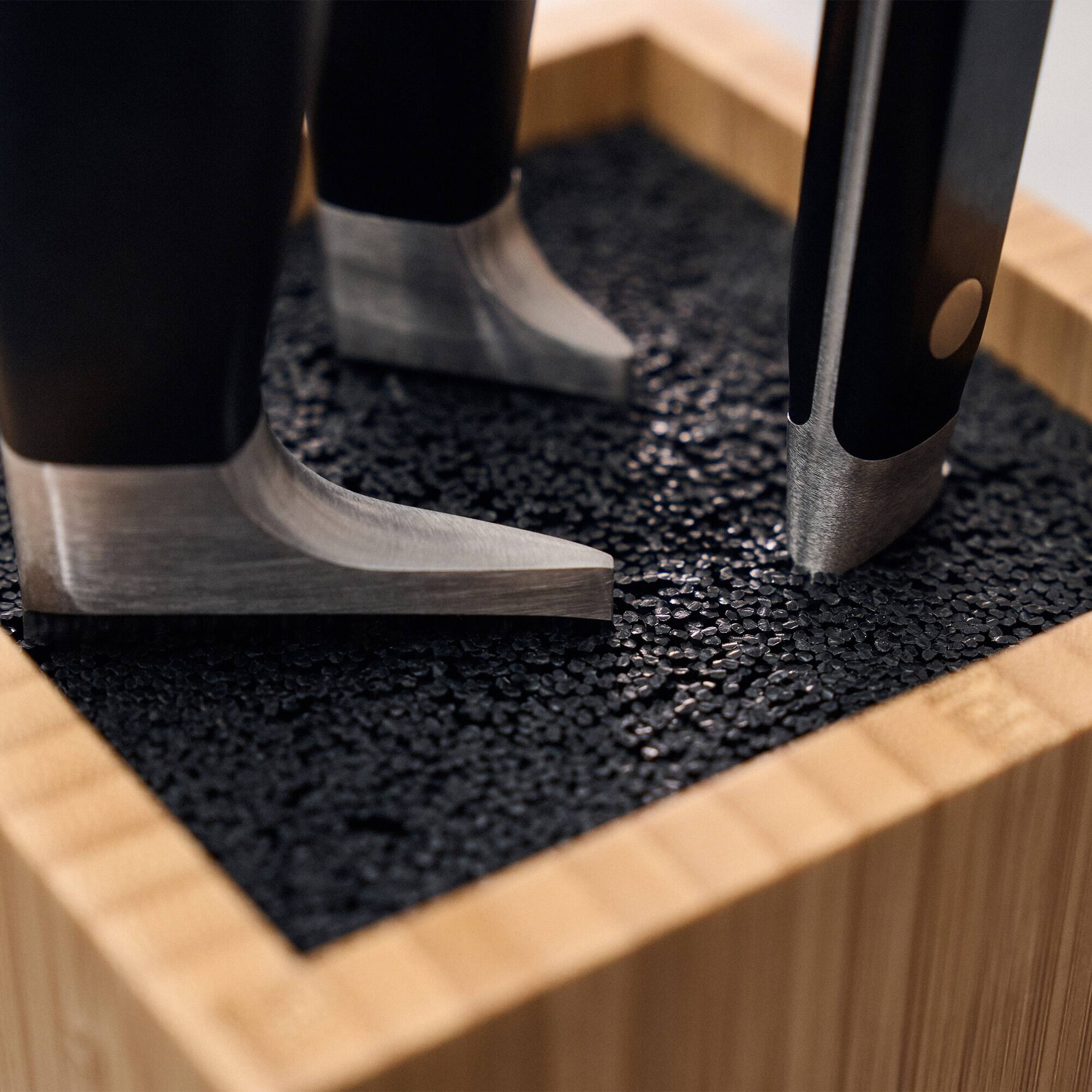 Alt View 2. ZWILLING - ZWILLING Bamboo Bristle Knife Storage Block - Natural.