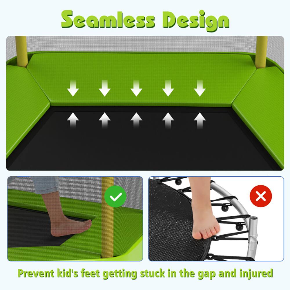 Seamless Design

Prevent kid's feet getting stuck in the gap and injured