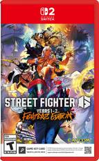 Tatal Fury 2 Nintendo Switch TM Street Fighter Years 1-2 Fighters Edition Teen Adolescentes T ESRB Capcom Game-Key Card 50 GB Full game download via internet required. See back. El juego requiere una descarga de 50 GB 0 travs de internet. Ver el reverso. Tarjeta Llave De Jueego support.nintendo.com/switch2/gamekeycard