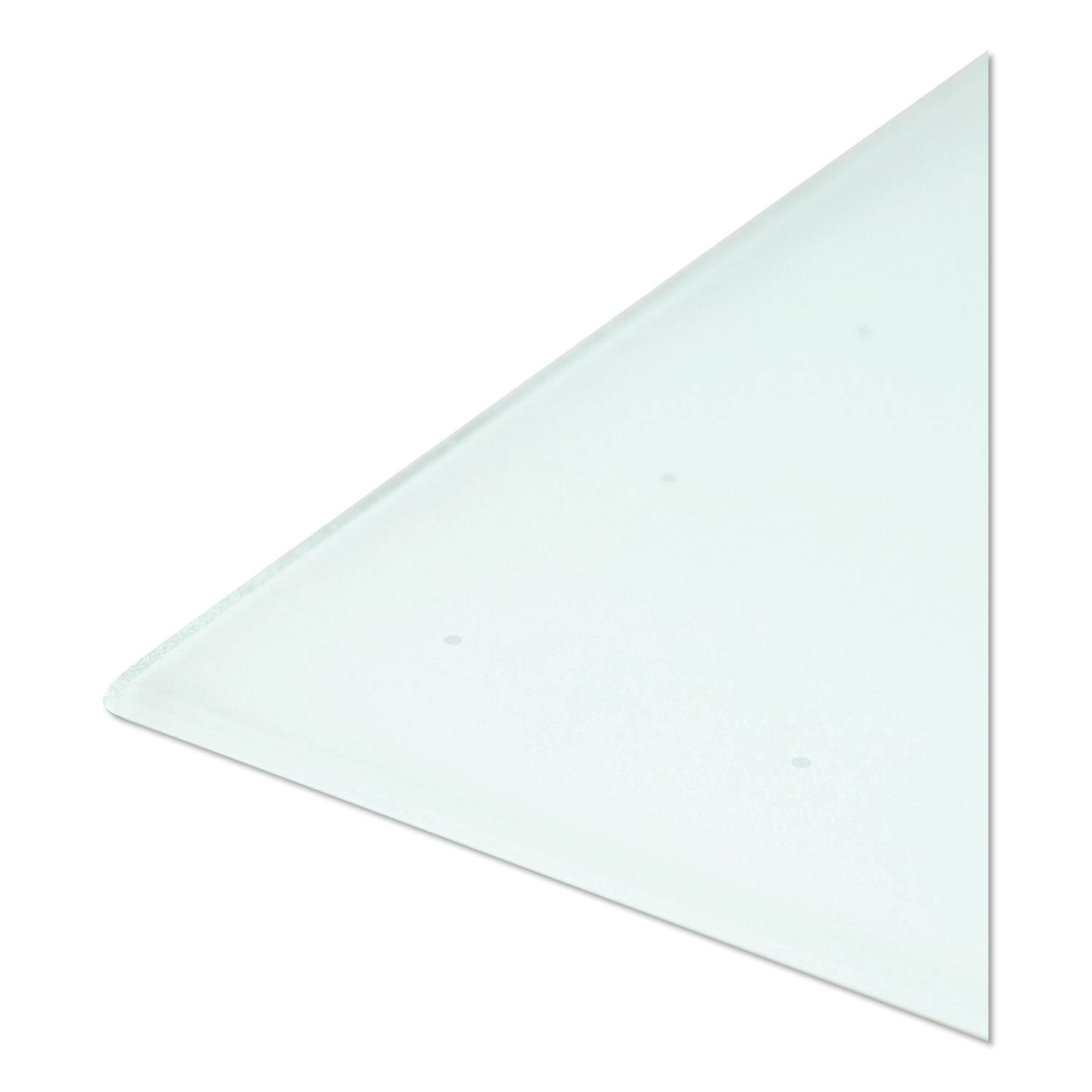 Back. U Brands - Floating Glass Ghost Grid Dry Erase Board 36 x 24  Actual Size: 35 x 23  White Surface.