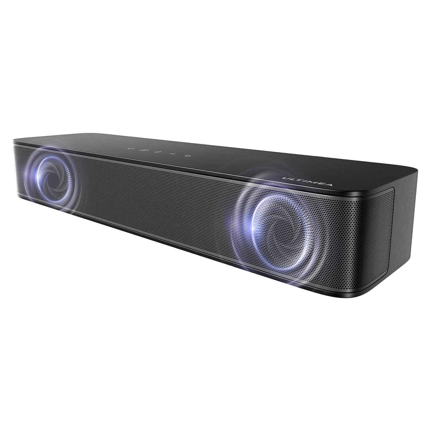 Alt View 7. Ultimea - ULTIMEA Poseidon M20 2.1ch Compact Sound Bar, Built-in Subwoofer, App Control, 120W, Bluetooth 5.4, OPT/AUX, Wall Mount - Black.