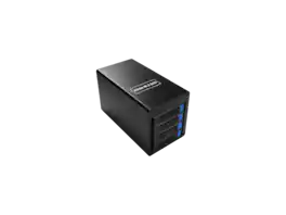 Syba - USB 4.0 40Gbps Type-C 4-Bay 2.5/3.5" SATA + 1-Bay M.2 NVMe Combo Enclosure