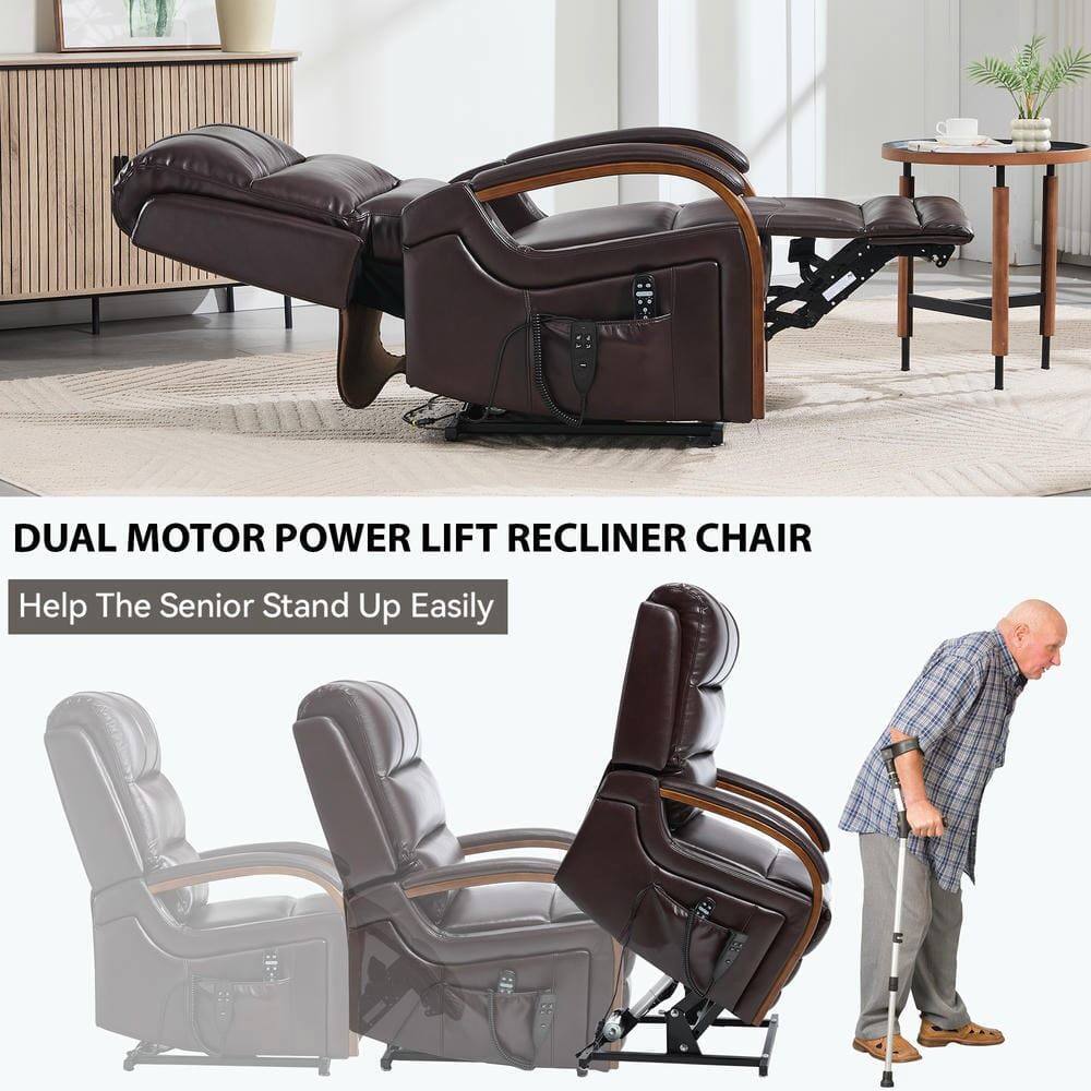 DUAL MOTOR POWER LIFT RECLINER CHAIR  
Help The Senior Stand Up Easily
