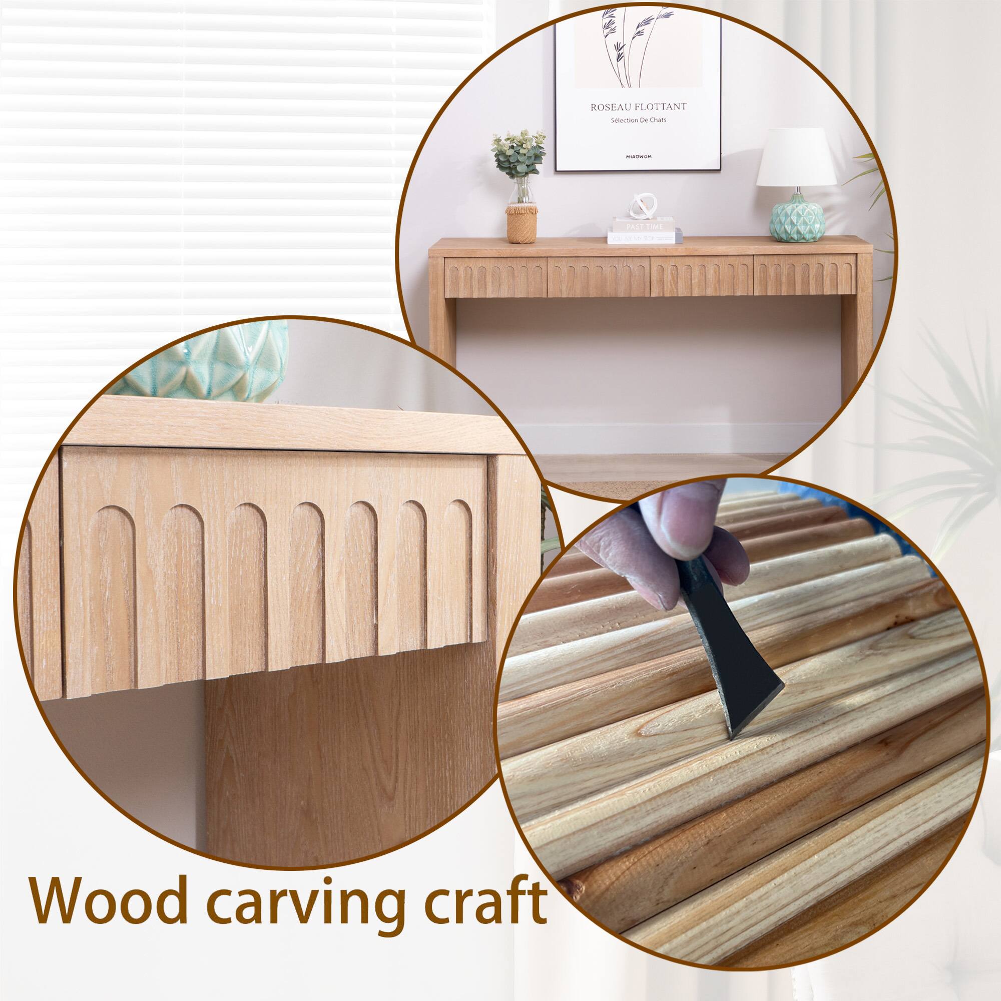 ROSEAU FLOTTANT  
Sélection de Châtaignier  

Wood carving craft