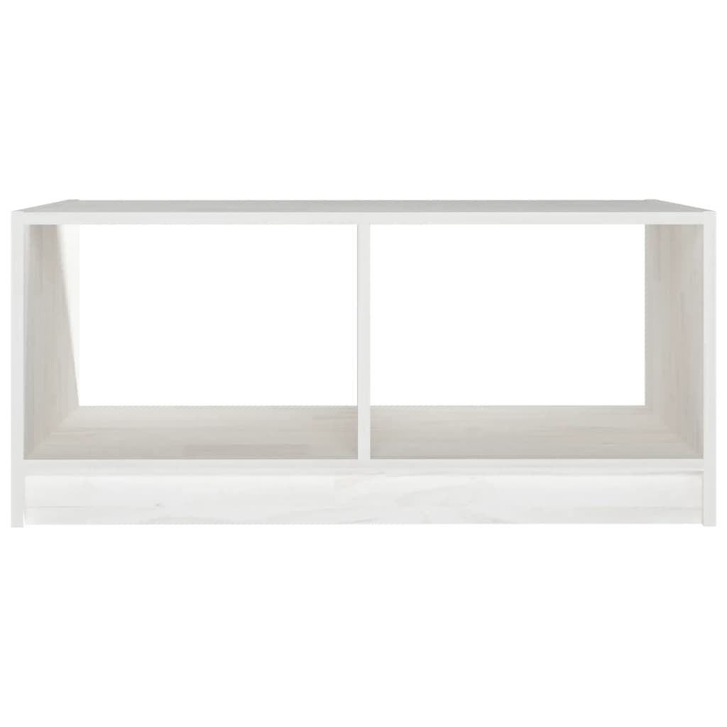 Alt View 4. Boyel Living - 19.7 x 29.5 x 13.2 in. Rectangular Coffee Table Solid Pinewood Medium Side Table in White - White.