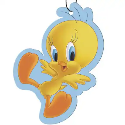 Front. Spoontiques - Spoontiques Looney Tunes Tweety Bird Air Freshener 3 Pack New Car Scent - Yellow.