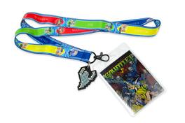 Midway Home Entertainment - Midway Arcade Games Lanyard w/ ID Holder & Charm - Gauntlet - Multi-Color
