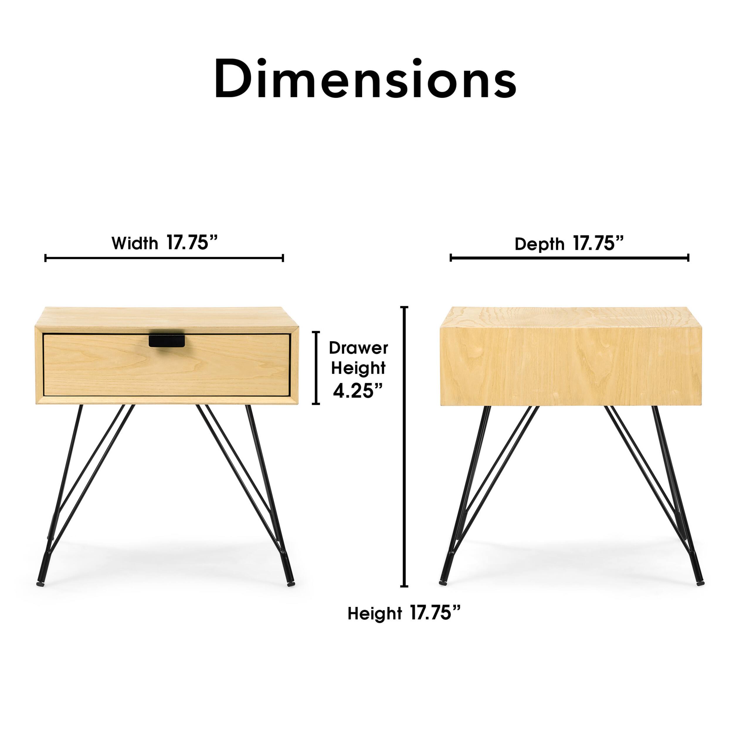 Left. Adore Decor - Newell Side Table - Natural.