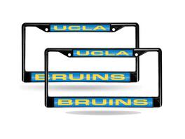 Rico Industries - UCLA Bruins Black Metal Laser License Plate Frame - Set of 2 - Multi