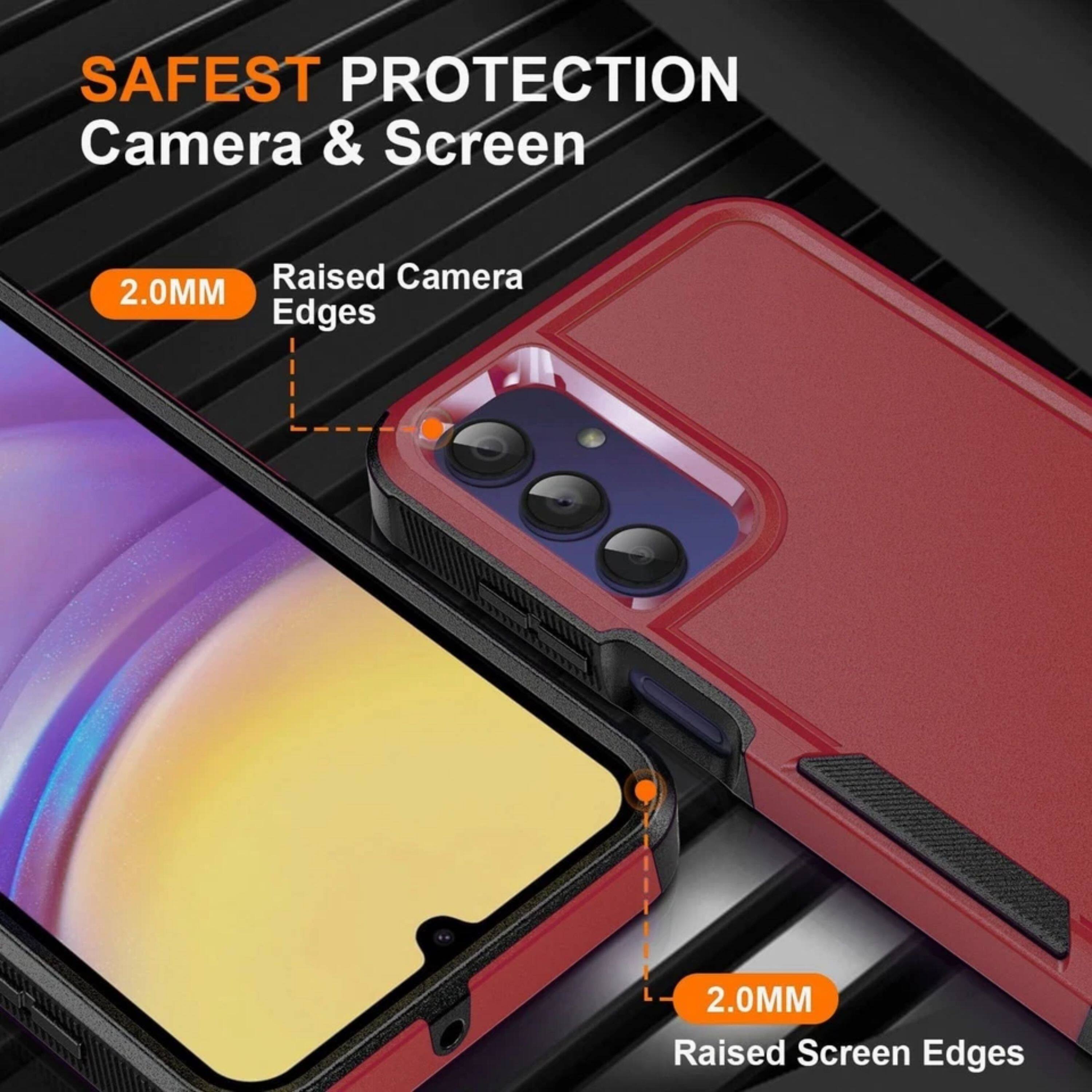 SAFEST PROTECTION  
Camera & Screen  
Raised Camera 2.0MM Edges  
Raised Screen Edges
