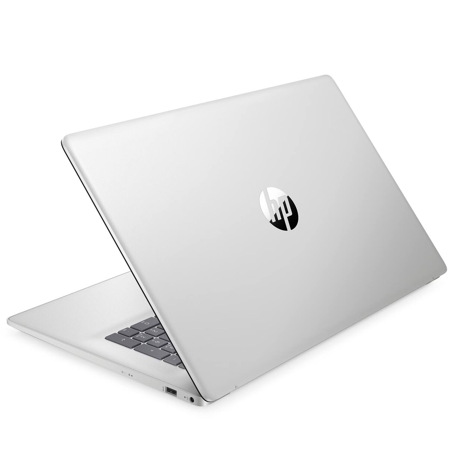 Alt View 5. HP - HP 17 Laptop 17.3 FHD (Intel i7-1355U, 64GB DDR4, 2TB PCIe SSD, Intel UHD, Win 11 Pro) - Natural Silver.