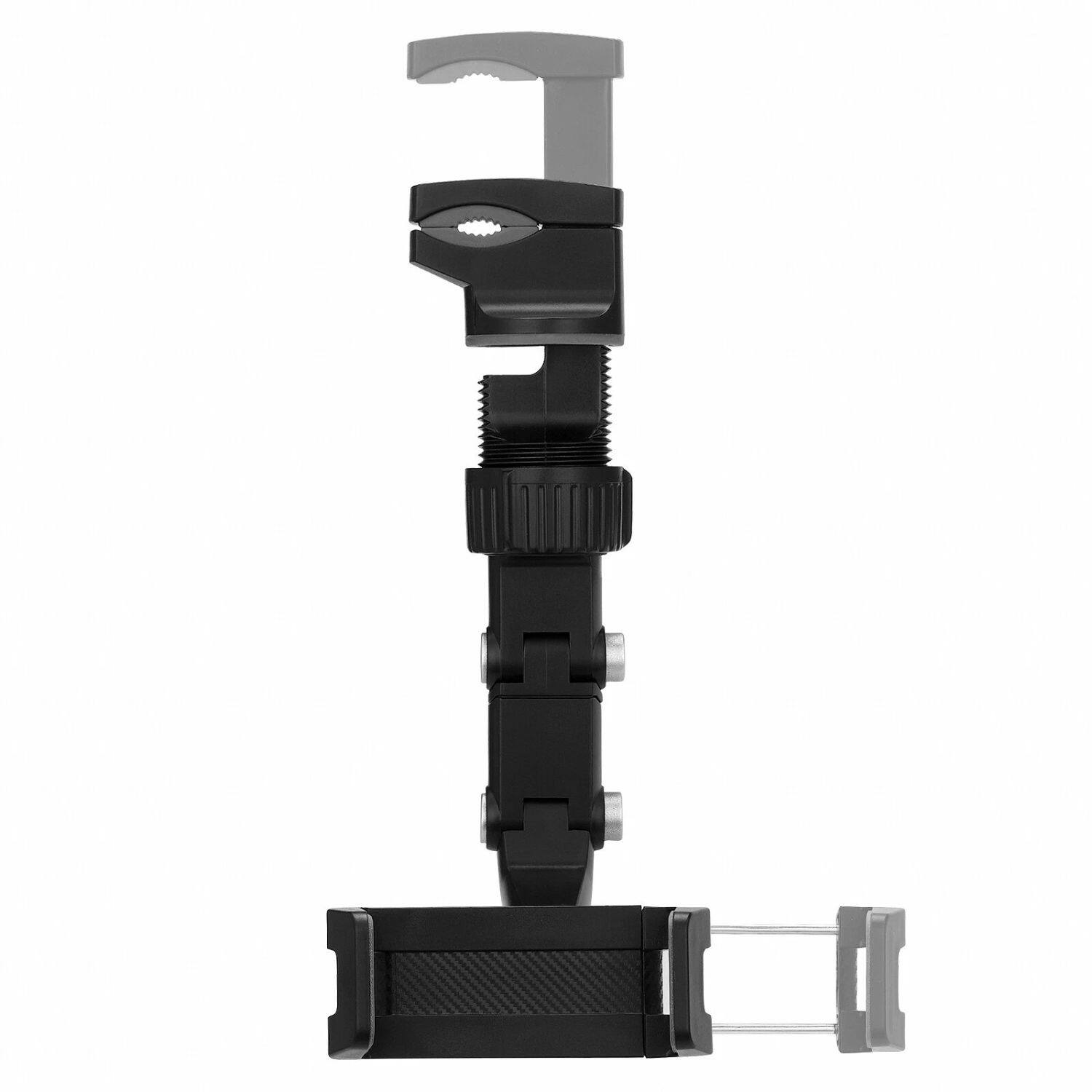 Stock Preferred - 360° Adjustable Cell Phone Holder for Car Rearview Mirror - Black