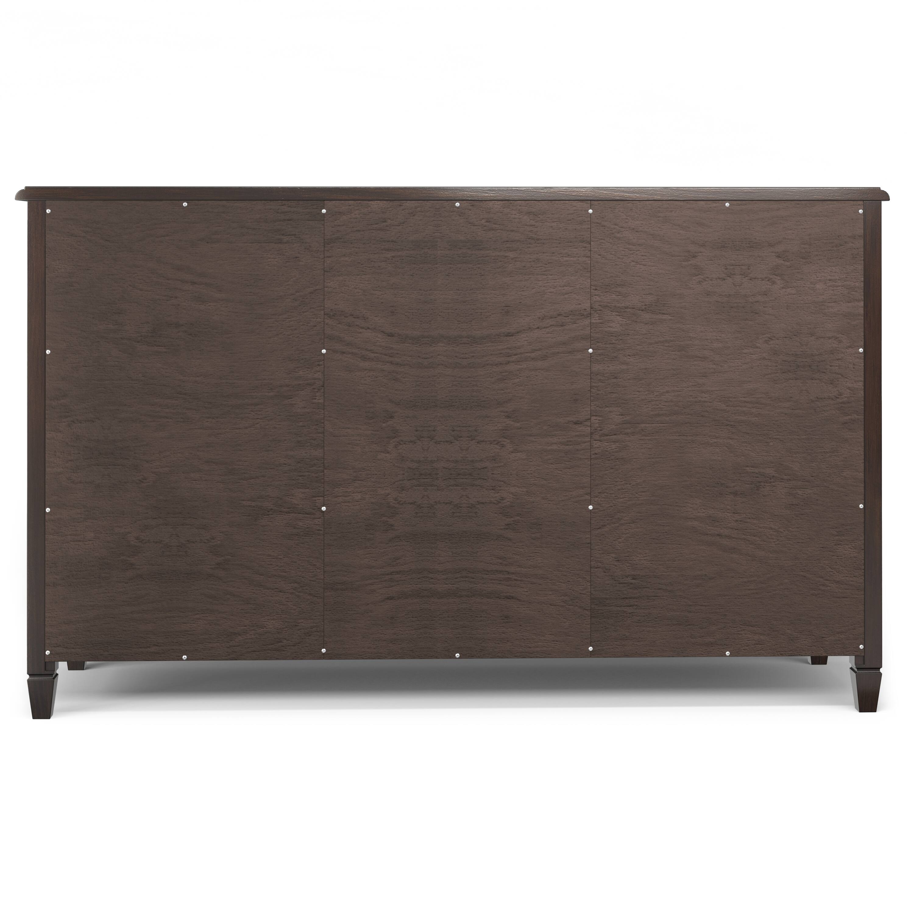 Alt View 1. Simpli Home - Simpli Home Connaught 60 inch Wide Solid Wood Sideboard Buffet in Chestnut Brown - Chestnut Brown.