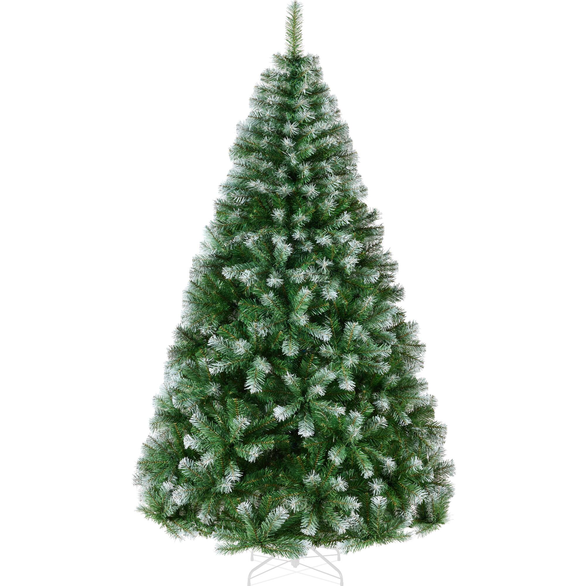 Best Choice Products - Artificial Christmas Tree, Unlit Pine Design w/Easy Assembly - Frosted Pine