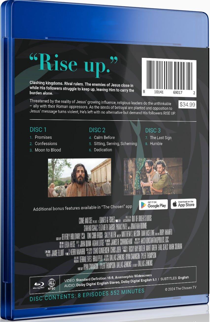 Back. The Chosen: Season 4 [Blu-ray].