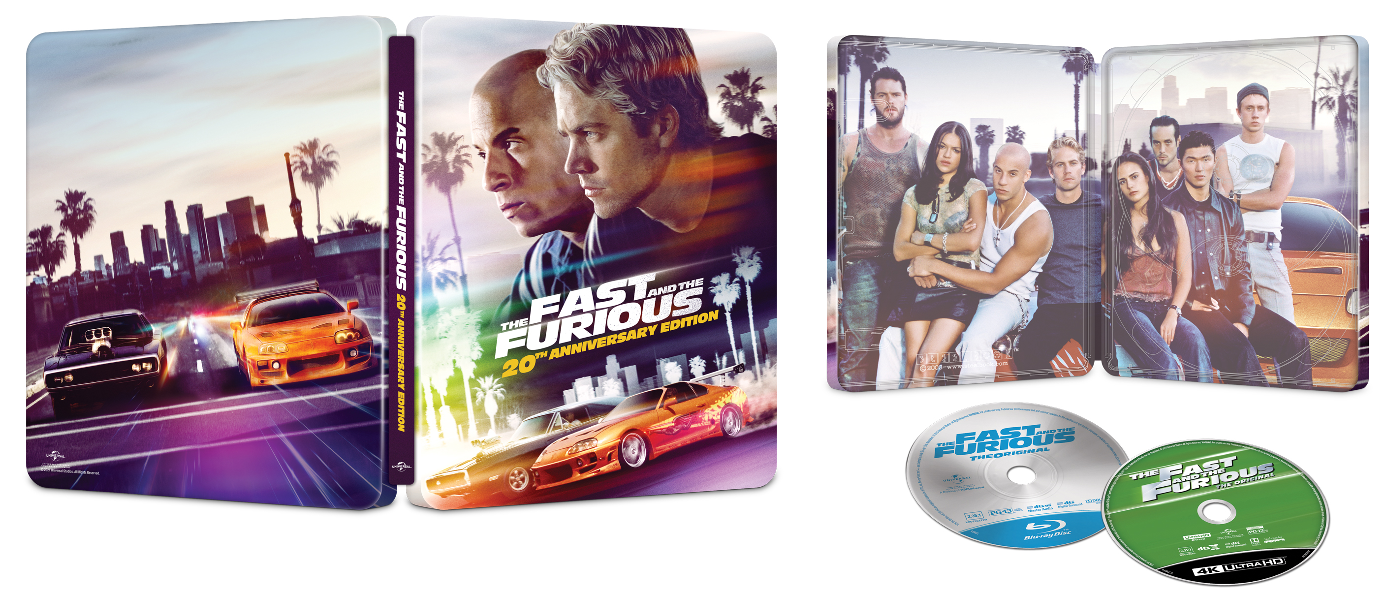 Best Buy: The Fast and the Furious [SteelBook] [Includes Digital Copy] [4K  Ultra HD Blu-ray/Blu-ray] [2001]