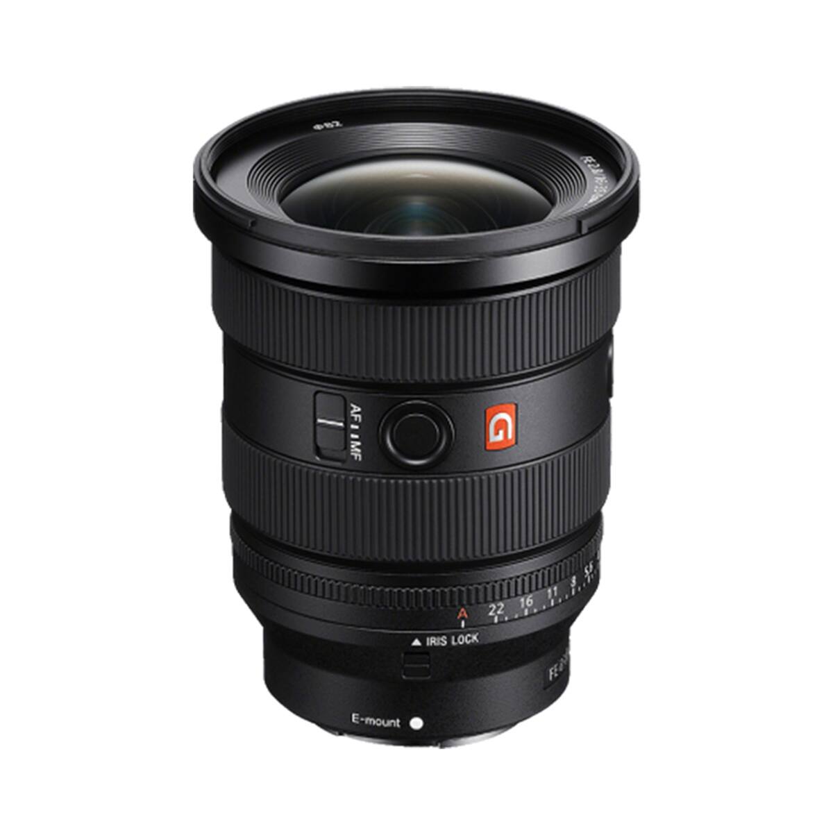 AF MF G A 22 IRIS LOCK 11 16 SF $ E-mount