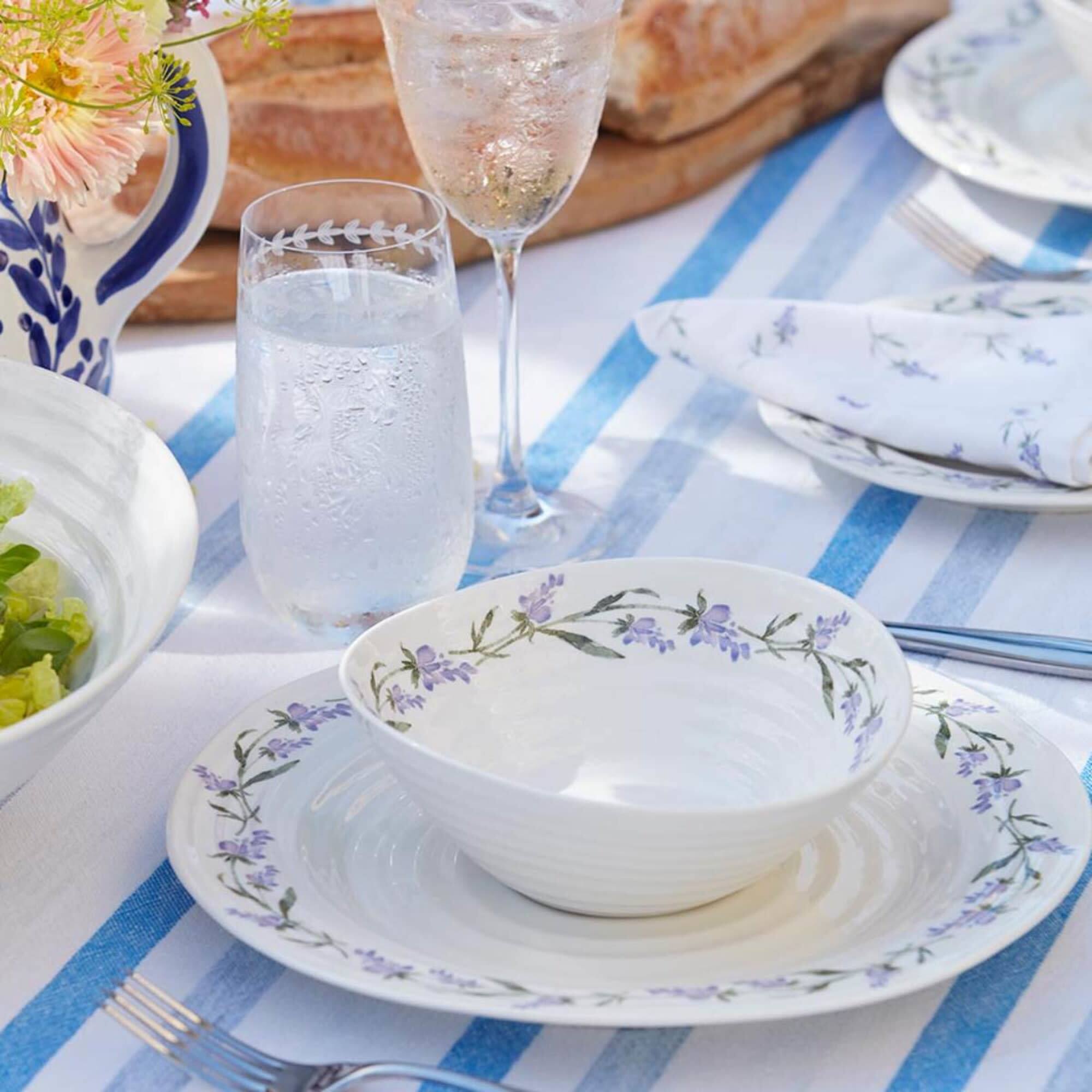 Alt View 3. Portmeirion - Portmeirion Sophie Conran Lavandula 12-Piece Dinnerware Set - White.