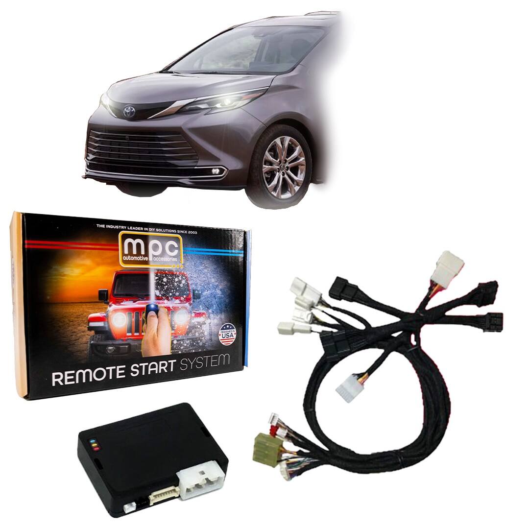 MPC - Factory Remote Activated Remote Starter For 2021-2025 Toyota Sienna - Black