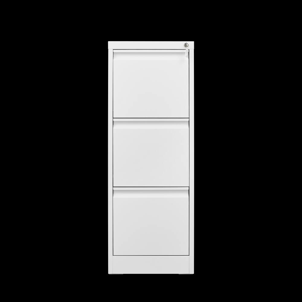 Alt View 9. Loheer - Loheer 3 Drawer Vertical File Cabinet with Lock Narrow Metal Steel Storage Cabinet for Home Office White.