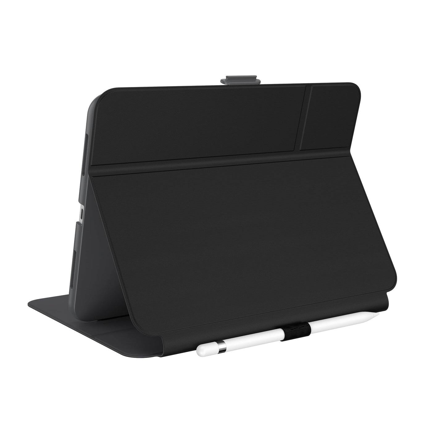 Back. Speck - StyleFolio Case for Apple iPad 10.9-11-inch (2022-2025 - 10th/11th gen A16) - Black - Black.