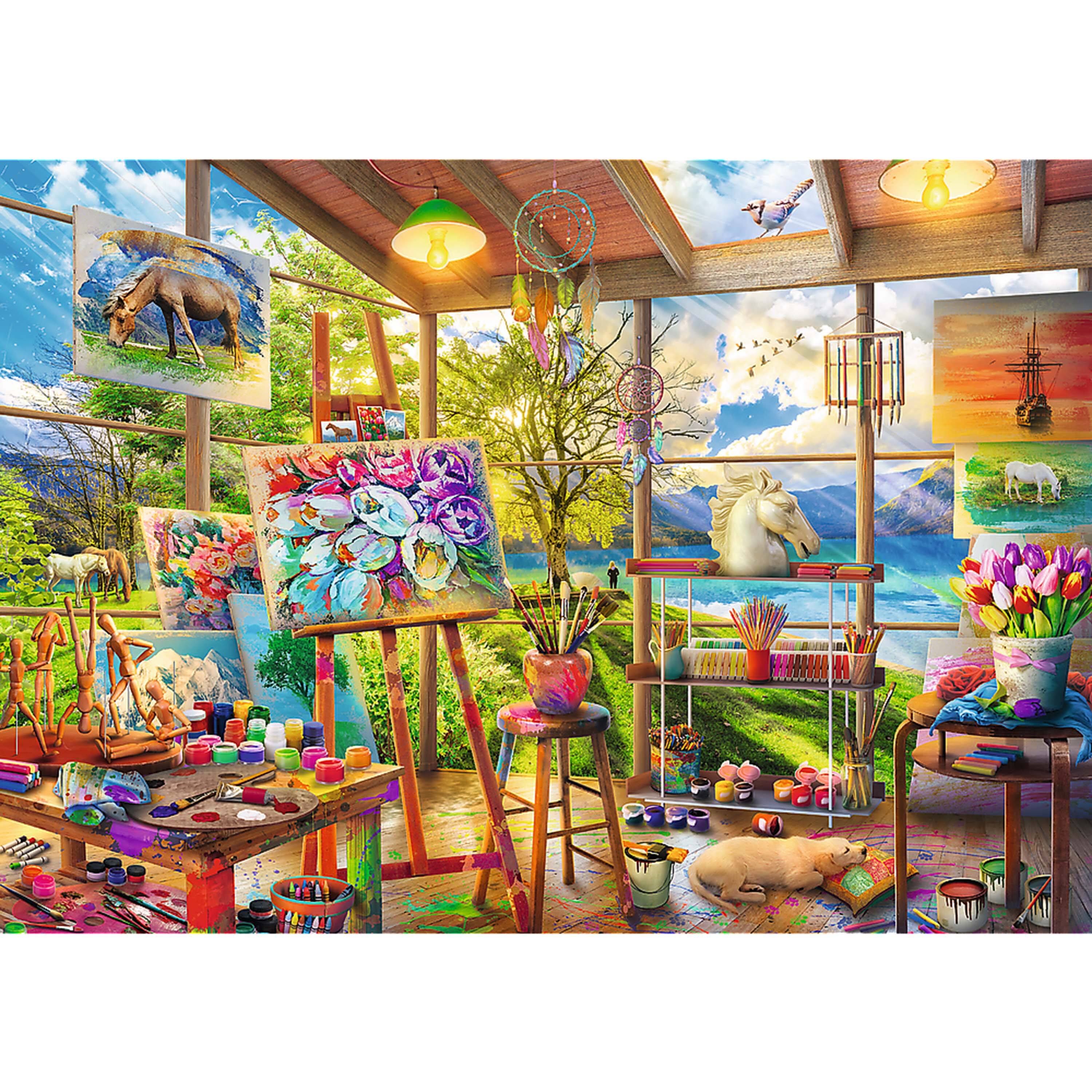 Alt View 1. Trefl - Trefl The Art of Painting 2 x 500 Piece Puzzle.