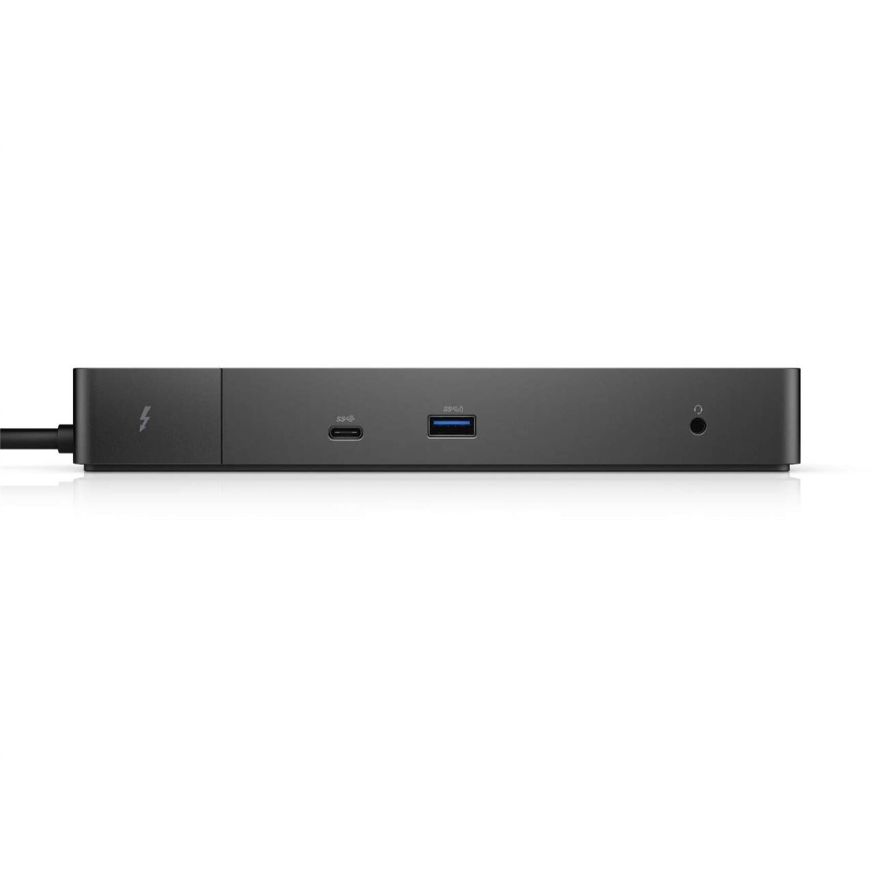 Left. Dell - Dell WD19TBS Thunderbolt 130w Power Delivery Docking Station, Black.