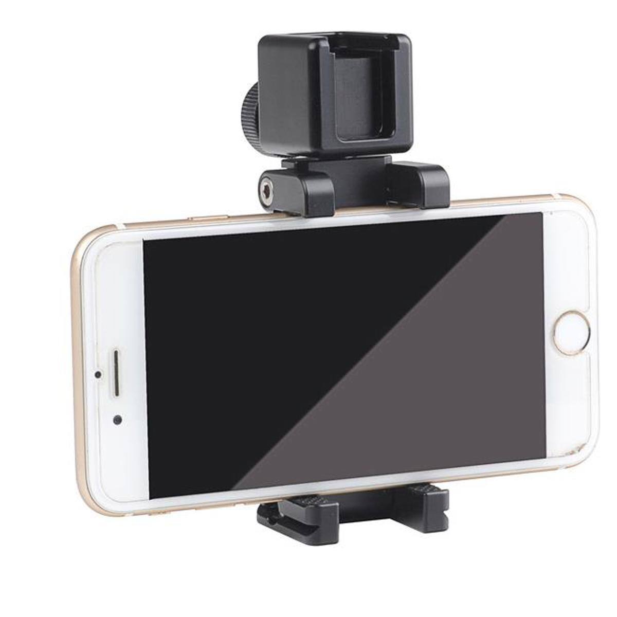 Alt View 3. SunwayFoto - SunwayFoto CPC-02 Professional Mobile Phone Clamp with Tripod Mount and Arca Dovetail.