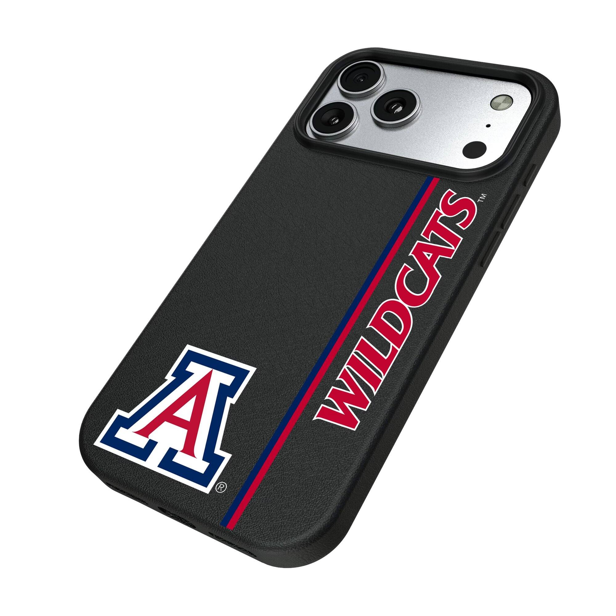 Alt View 1. Keyscaper - Arizona Wildcats iPhone Magnetic Bump Case - 15 Pro Max - Black.