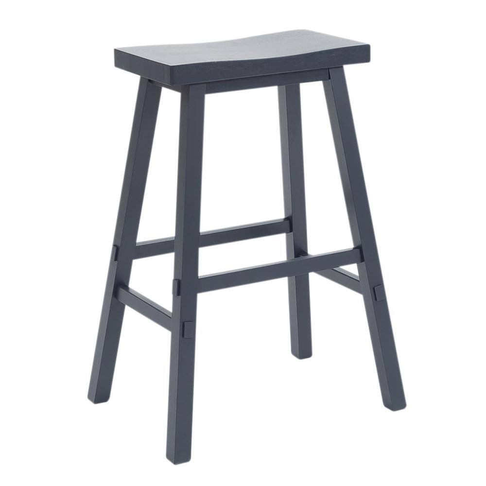 Back. Liberty Furniture Industries - Creations 30 Inch Sawhorse Stool- Navy in Various - Brown.