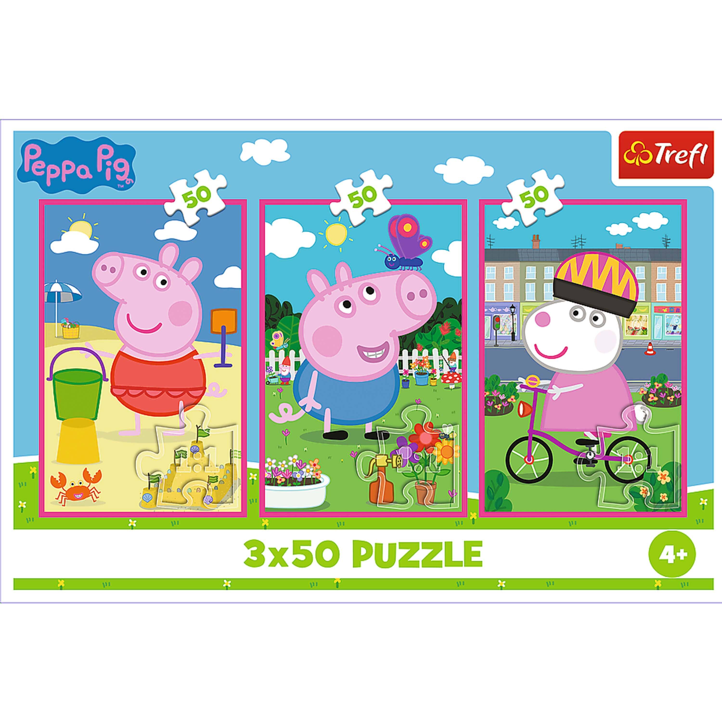 Peppa Pig  
Trefl  
3x50 PUZZLE  
4+