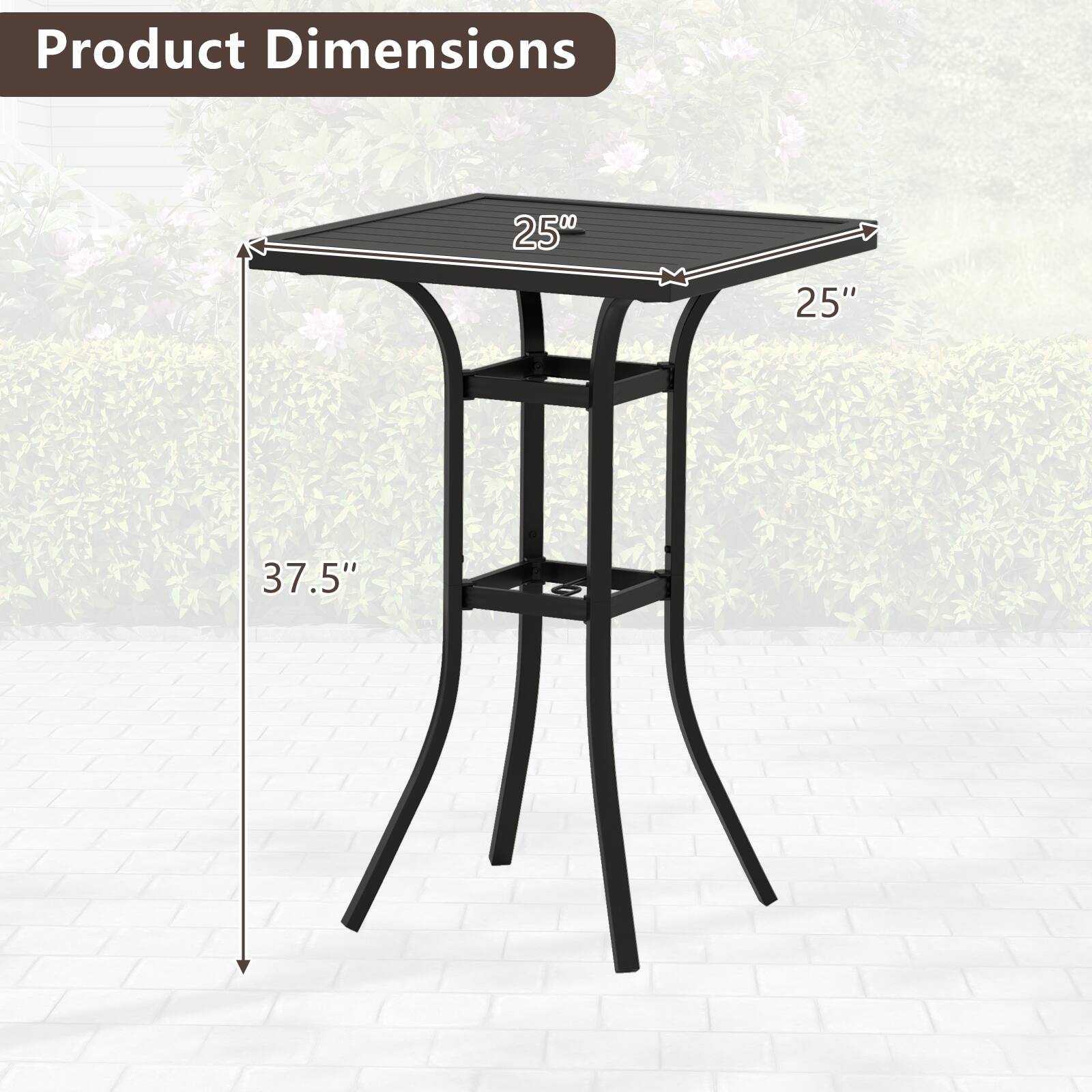 Product Dimensions
25"
25"
37.5"