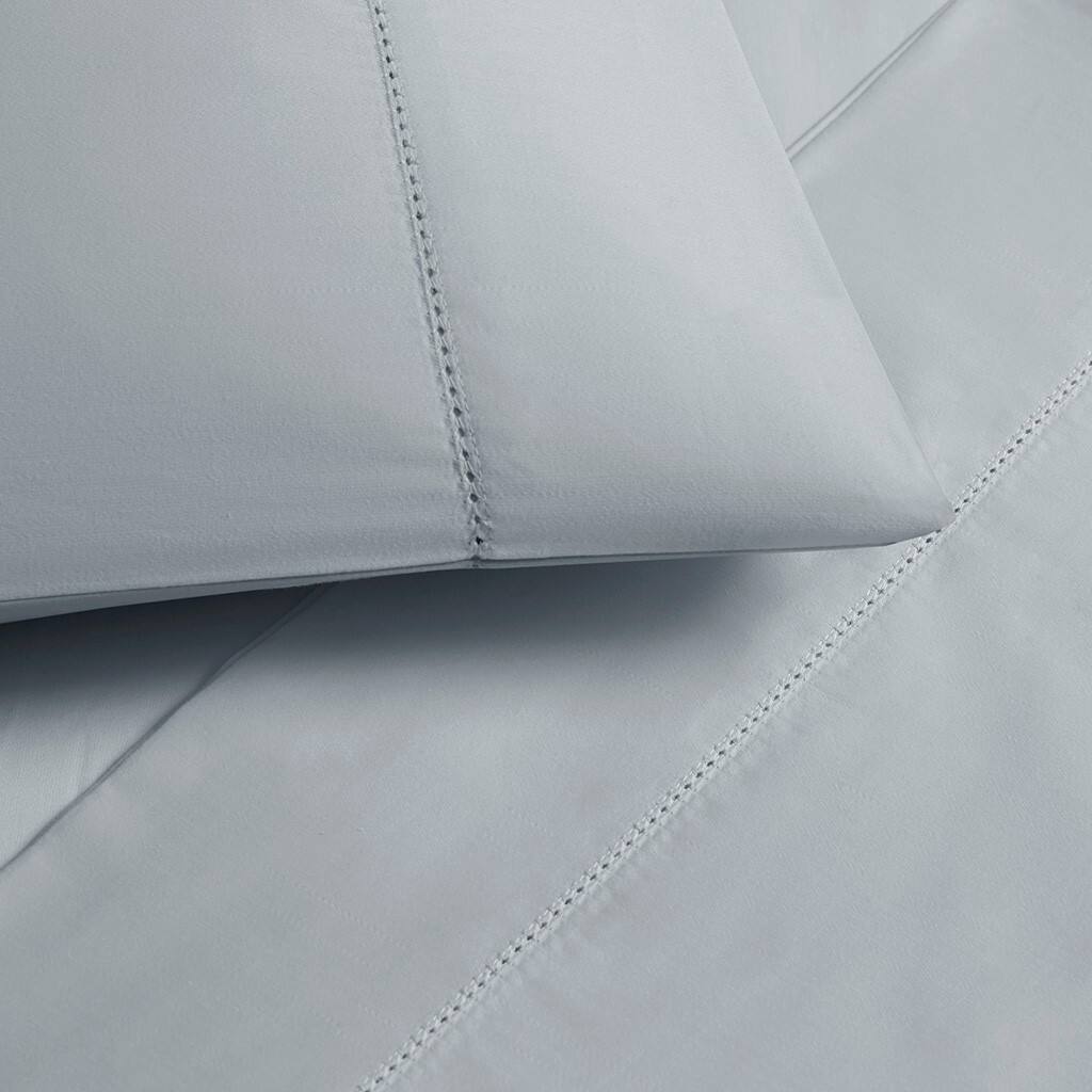 Alt View 3. Gracie Mills - Gracie Mills Evangeline 500TC Deep Pocket Sateen Weave Egyptian Cotton Sheet Set - Grey.