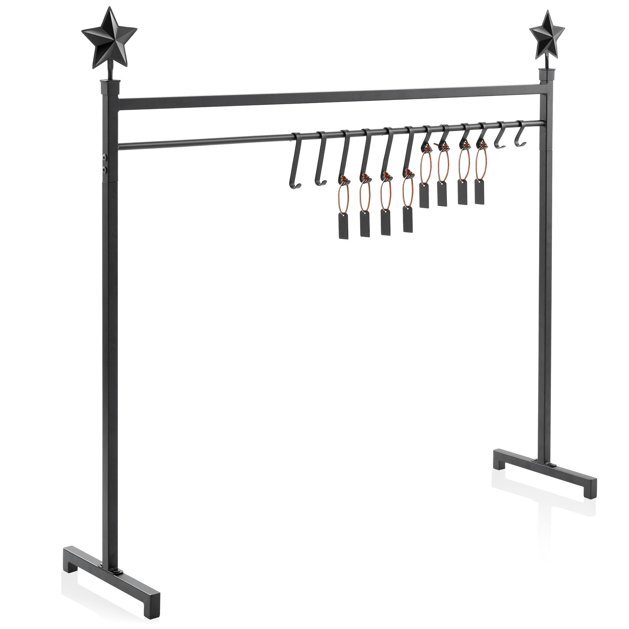 Alt View 2. Casafield - 3-ft Christmas Stocking Holder Stand - Holiday Decor Display - Black - Black.