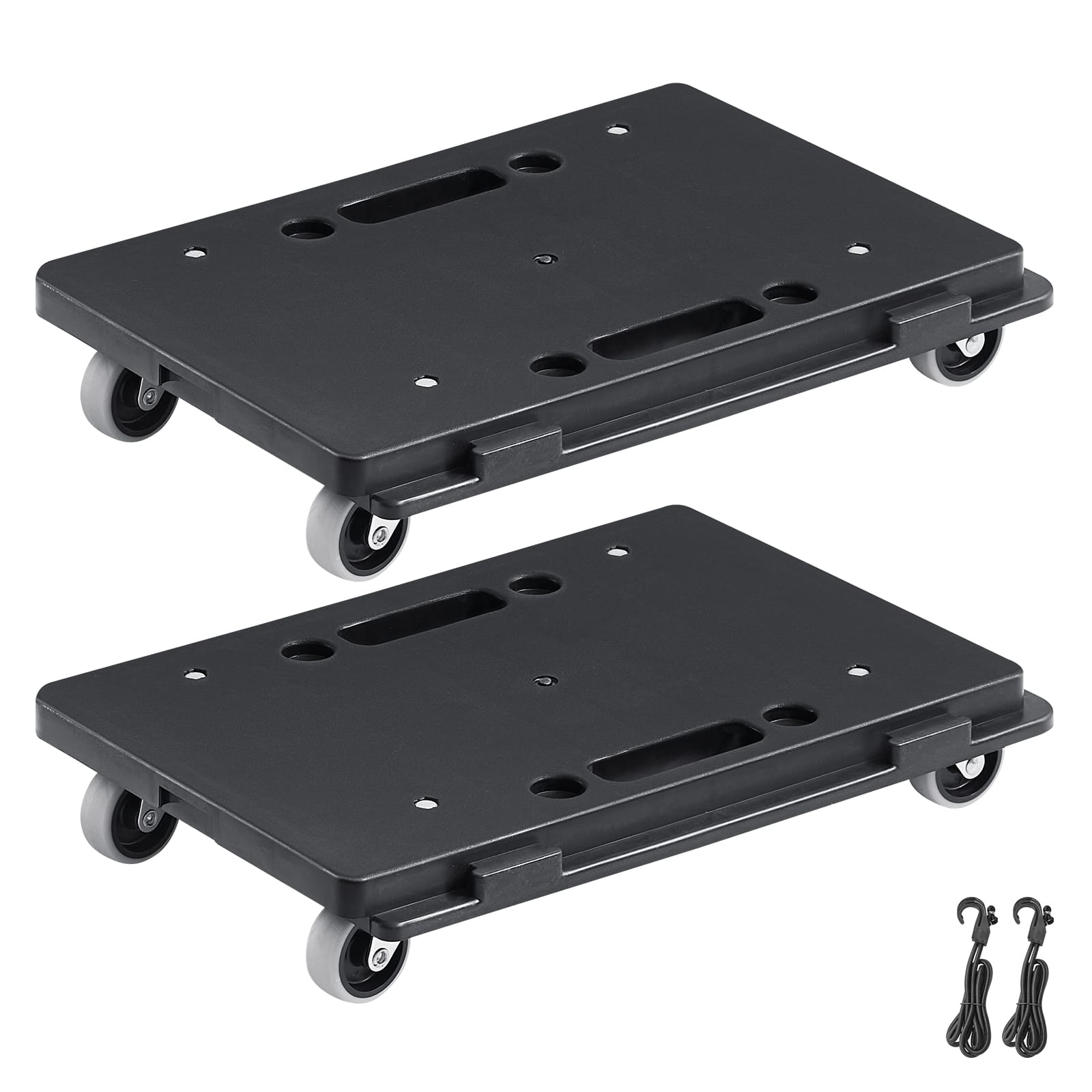 VEVOR - Furniture Dolly, 500 lbs Capacity Each Count, Furniture Mover with Wheels, Portable Moving Rollers 4 Wheels Heavy Duty - Black