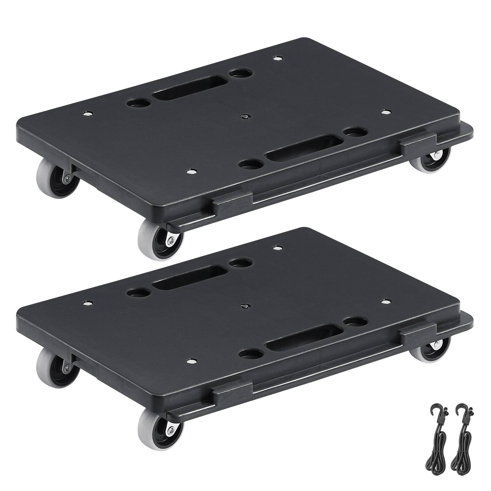Front. VEVOR - Furniture Dolly, 500 lbs Capacity Each Count, Furniture Mover with Wheels, Portable Moving Rollers 4 Wheels Heavy Duty - Black.