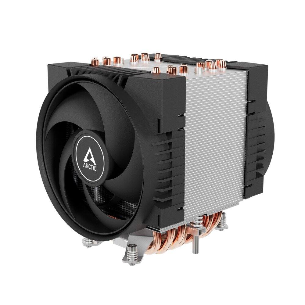 Front. Arctic - Freezer 4U-SP5 4U Single Tower CPU Cooler for AMD SP5 ACFRE00158A - Black.