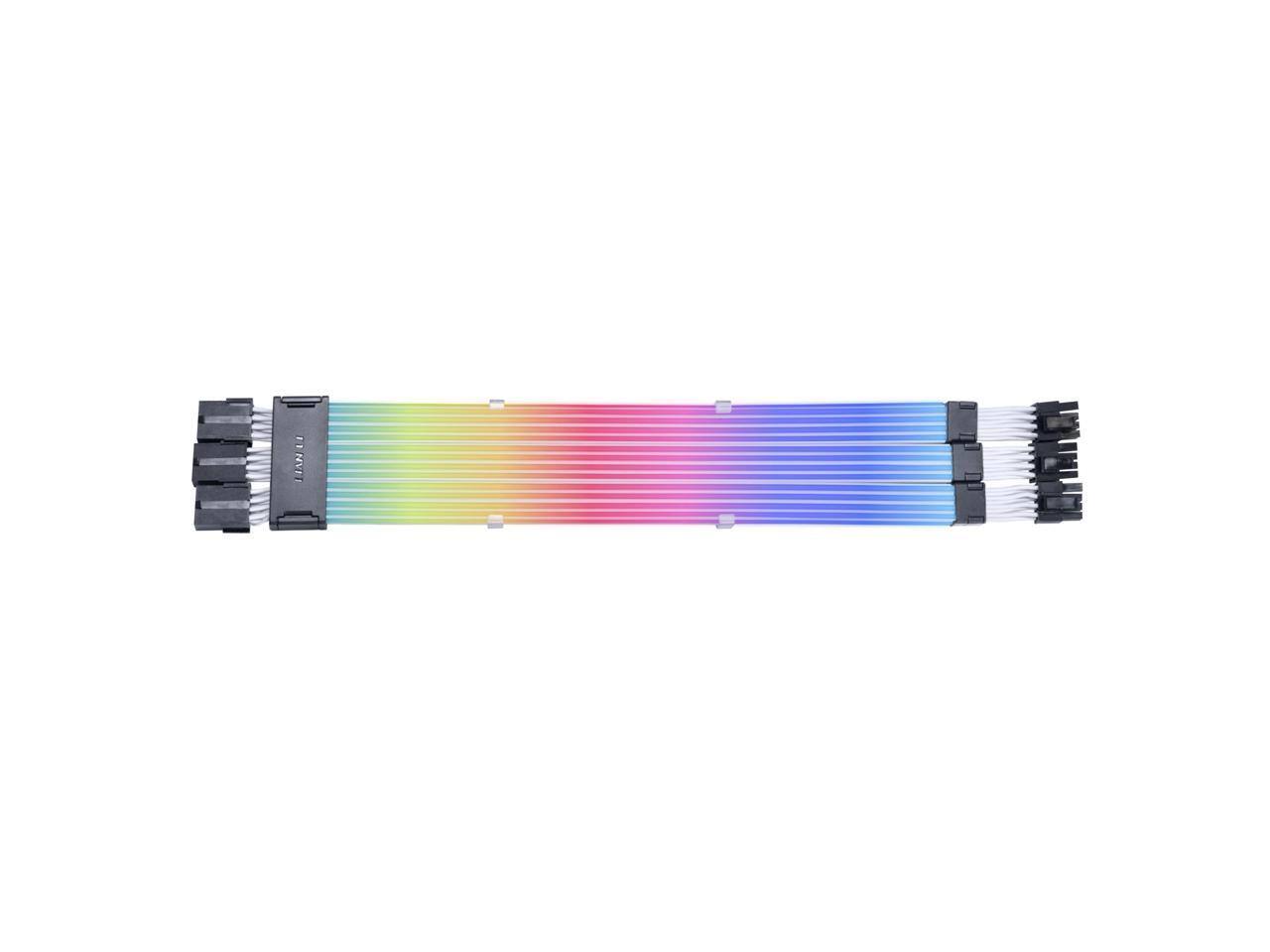 Alt View 1. Lian Li - Lian Li Strimer Wireless 3x8-Pin GPU RGB Cable, 2.4GHz Control, 410mm, 12 Light Guides (PW12-1W).