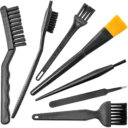 Front. Schertz - Electronics Cleaning Kit – Small Brushes for PC, Laptop, Keyboard, Camera, and Other Devices - black.