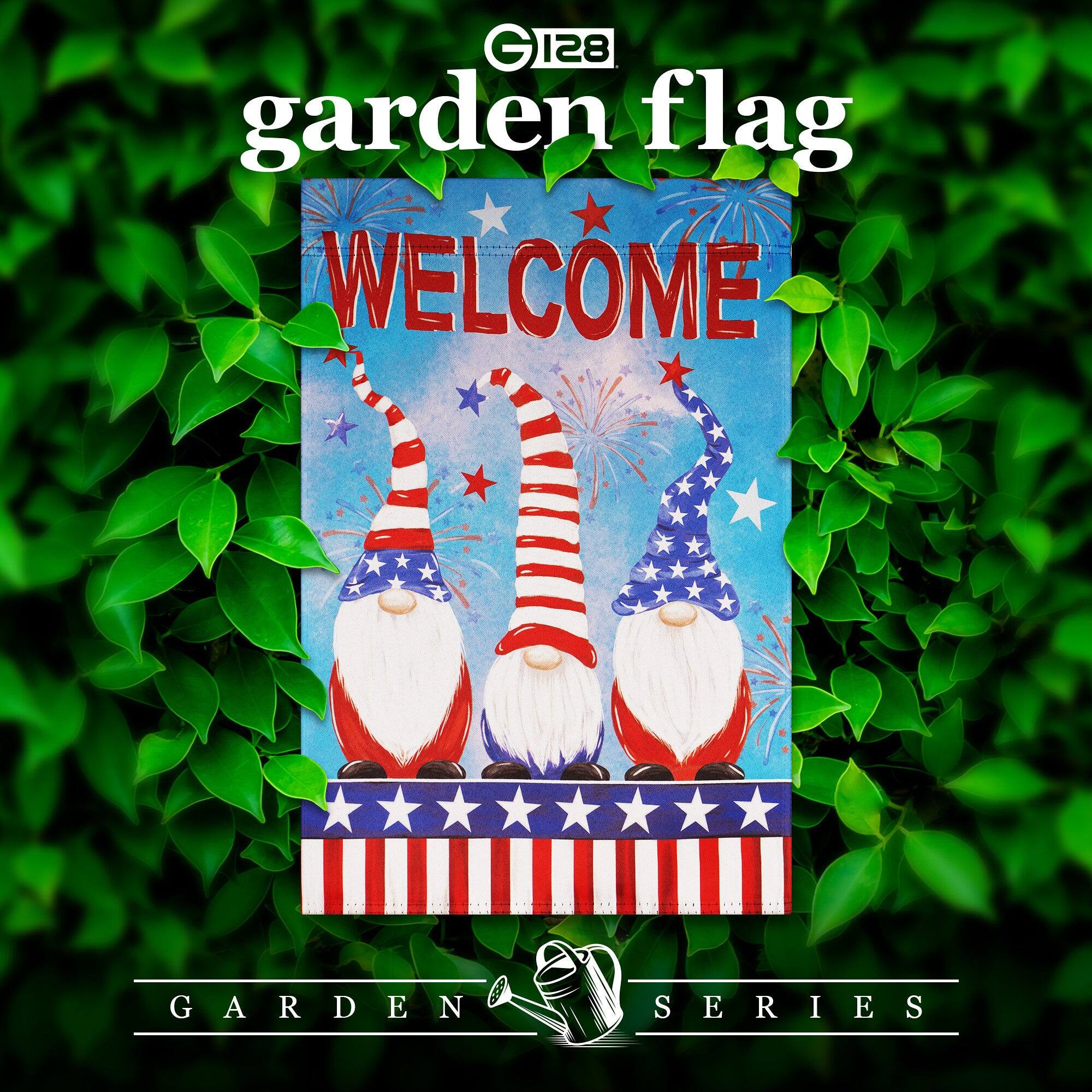 G 128 garden flag  
WELCOME  
GARDEN SERIES