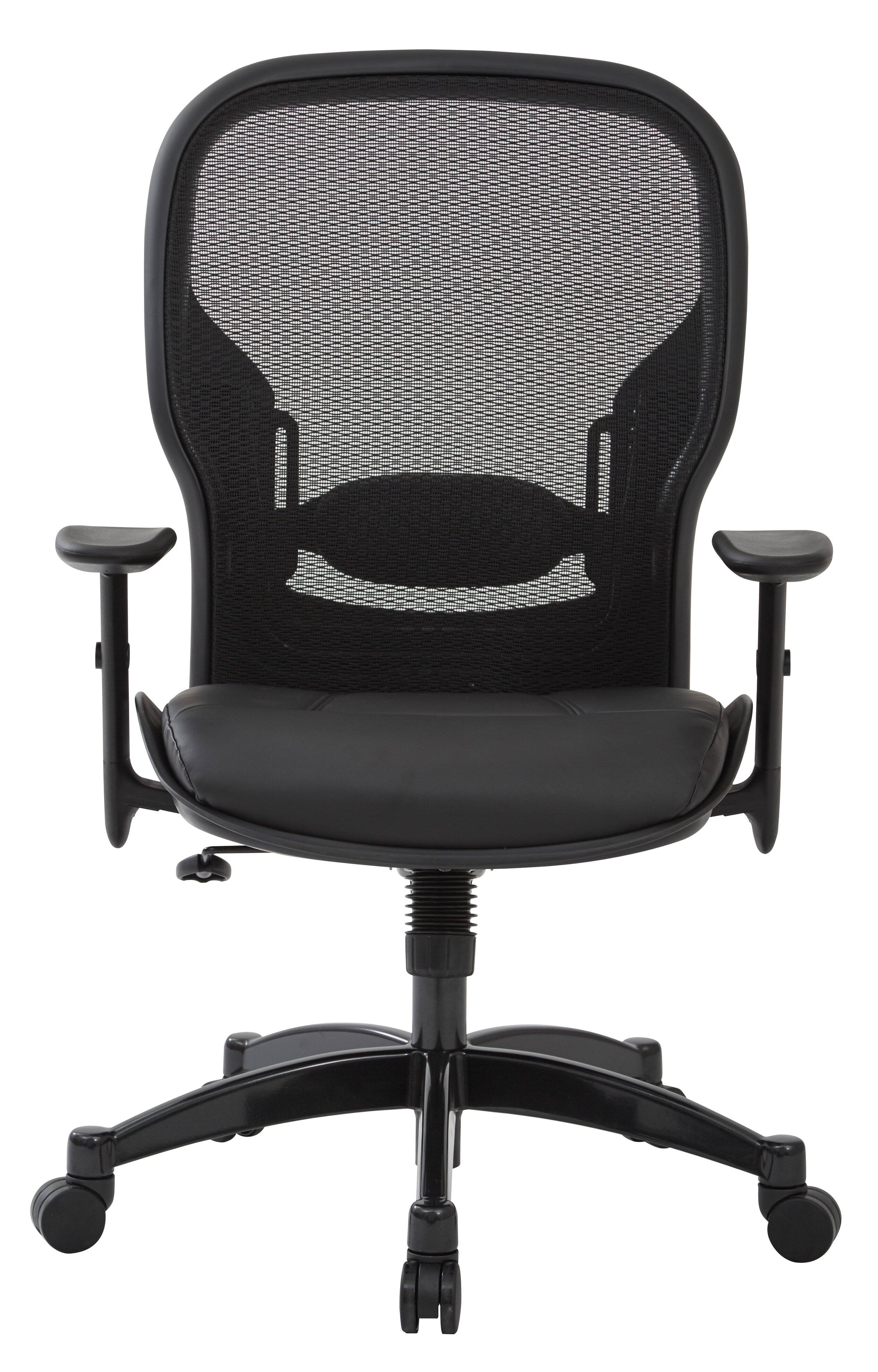 Front. Office Star Products - Breathable Mesh Back Chair - Black.