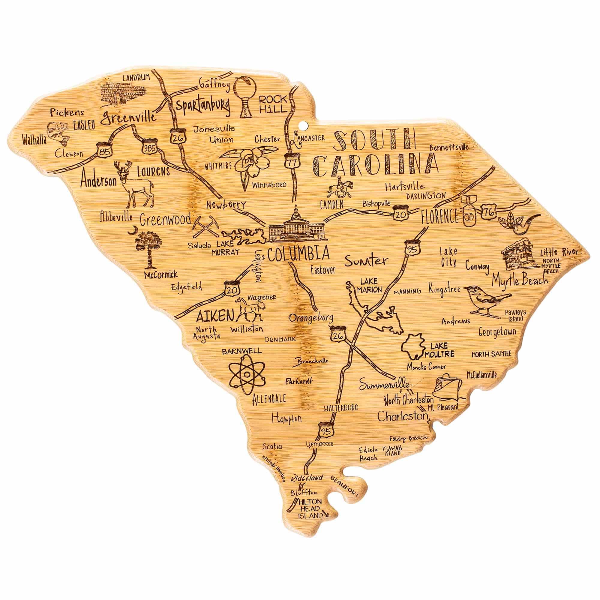 "Totally Bamboo - Destination South Carolina Cutting Board, 14"" x 11-1/2""" price history on PriceWatchPro