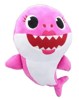 WowWee - Pinkfong Shark Family 11 Inch Sound Plush - Mommy Shark - Pink