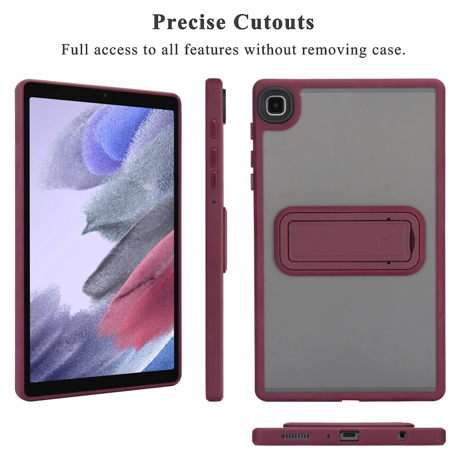Precise Cutouts  
Full access to all features without removing case.