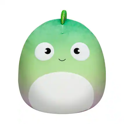 Front. Kellytoy - Squishmallows 8 Inch Plush | Denton The Chameleon - Green.