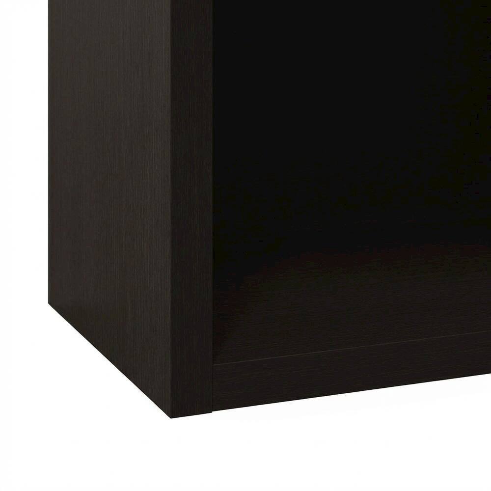 Alt View 2. FurniFact - Engineered Wood bookcase with sturdy construction and classic design - Dark Oak.