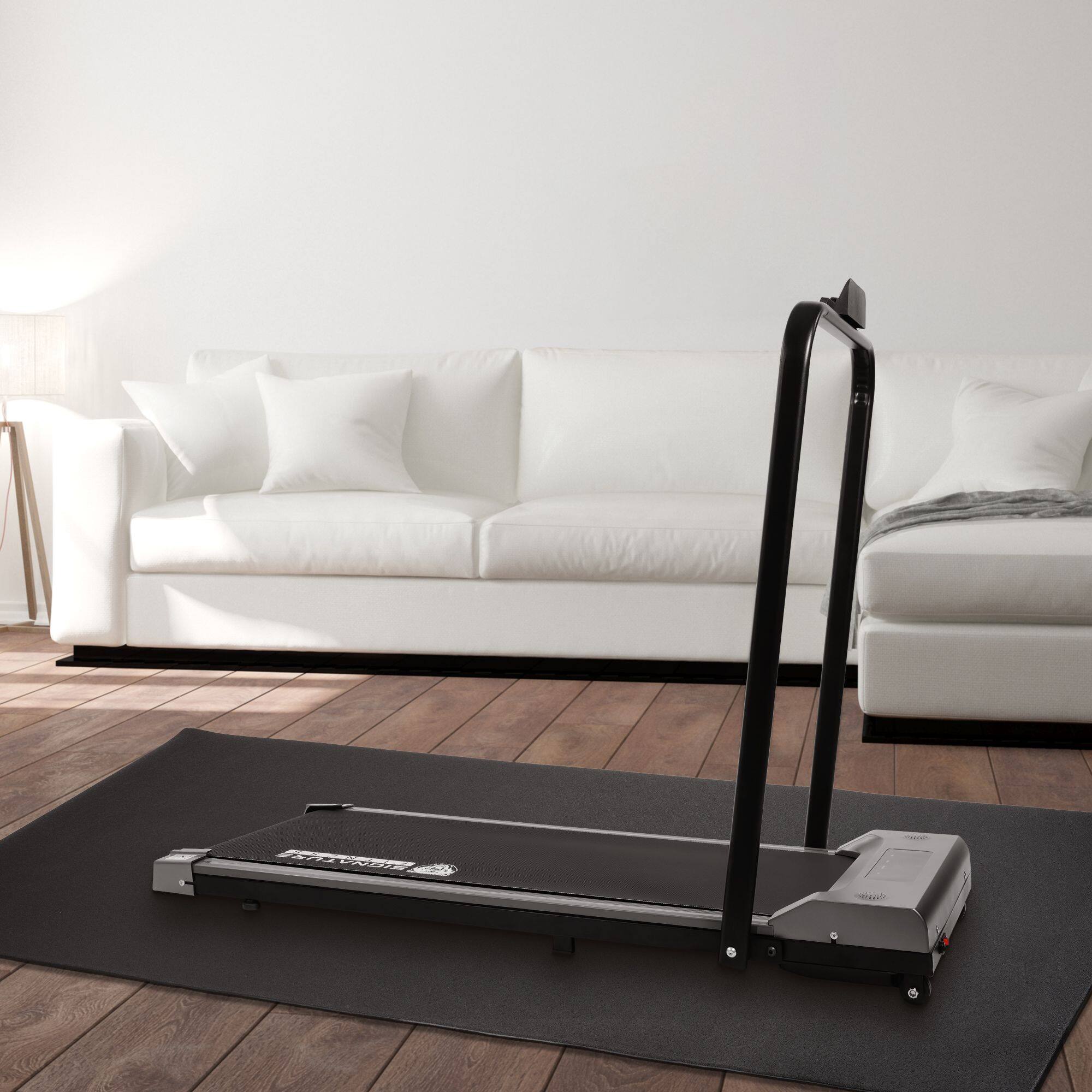 Alt View 5. Elevon - BalanceFrom Fitness 3' x 6.5' High Density Gym Equipment Mat, Floor Protection - Black.