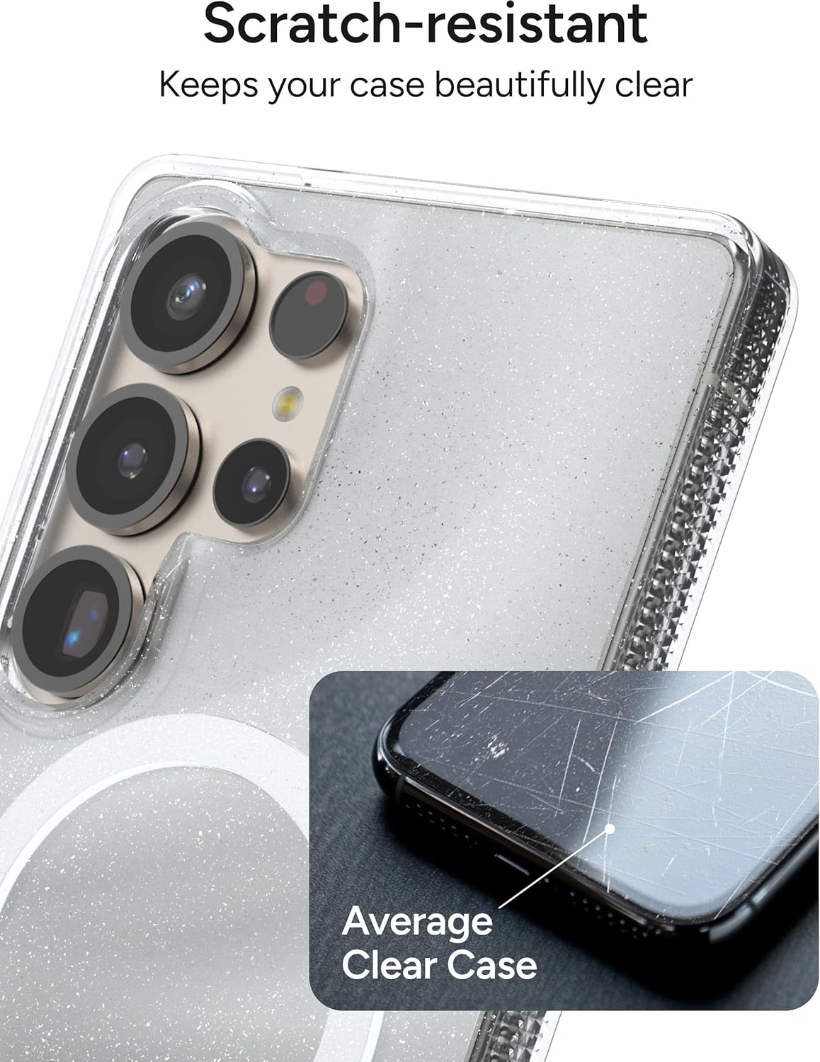 Scratch-resistant  
Keeps your case beautifully clear  

Average Clear Case